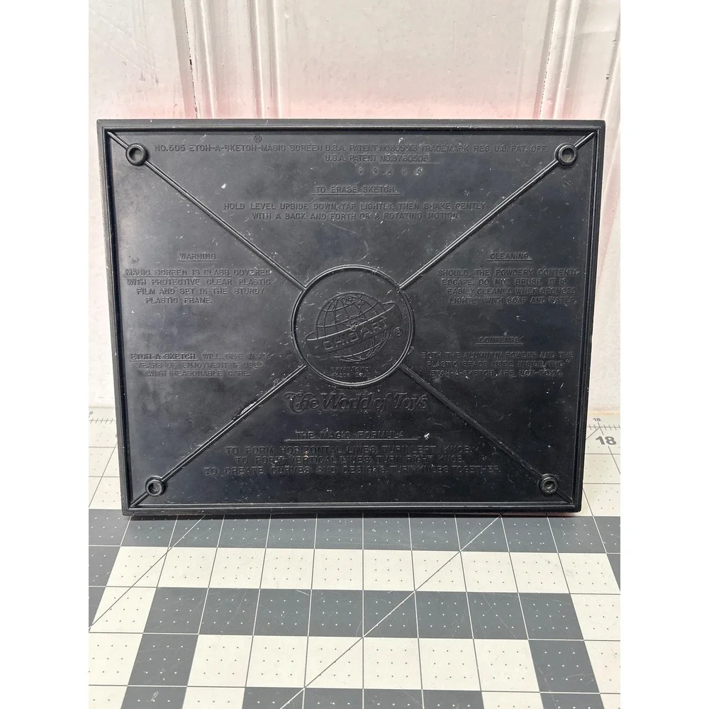 Vintage Etch A Sketch Red Magic Screen #505 Ohio Art Retro Toy Works